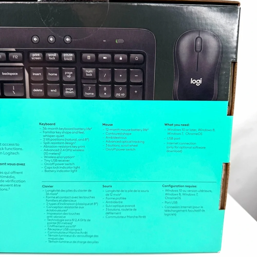 Logitech Black MK540 Advanced Combo Wireless Keyboard and Mouse Set